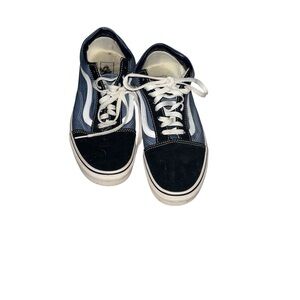 Vans Black and Blue Sneakers